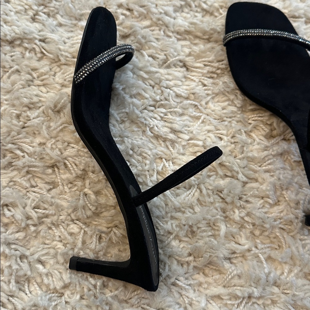 New! Jeffrey Campbell black rhinestone stray low heel 7.5 - Picture 4 of 7